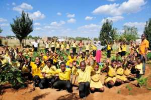 Growing food gardens to feed hungry children