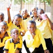 Children at Bulungula in their new school uniforms
