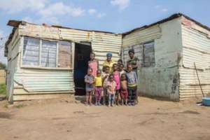 family outside home