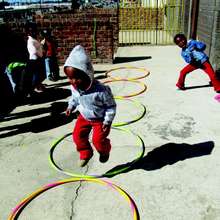 Children playing at one of our daycare centers