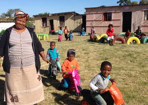Pumela is "Mama" for 40 children at daycare