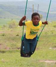 New swing set at Loaves and Fishes