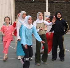 Girls in training