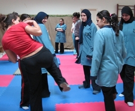 Taekwondo class