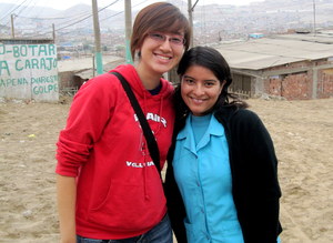 Cindy w/ Milagros, ASPAT-Peru