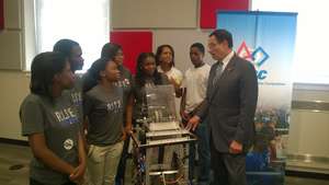 RISE Grand Openng - DC Mayor Gray and Phelps H.S.
