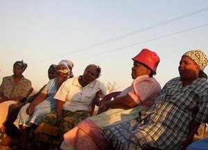 Members or RWM participating in a workshop on land