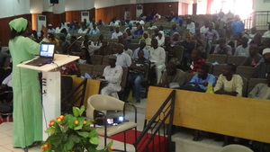 One of the guest speakers on clean environment