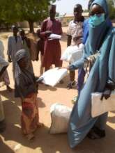 Our team member giving out ITN