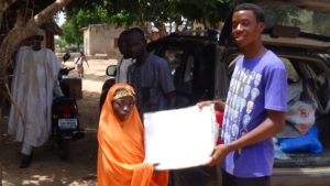 Rukayyah with her net