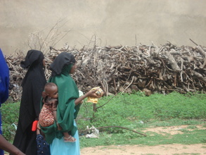 walking around the community for evaluation