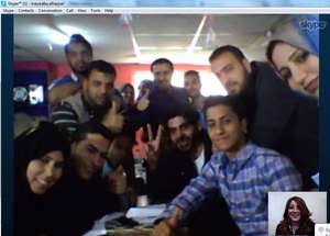 Using skype to overcome physical barriers!