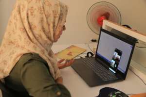 Story-telling activity through Zoom under lockdown