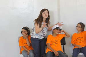 Storytelling at Jalazone Refugee Camp, West Bank