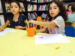 Indoor activities for children in Silwan library