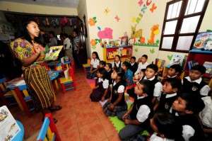 Hora de cuento en la biblioteca