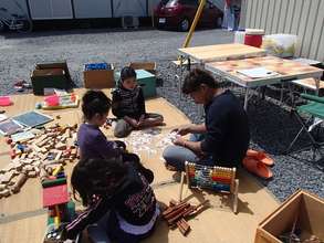 The playground provided by the mobile play truck