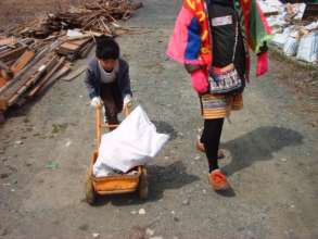 Children playing in the affected areas