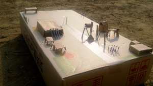 We made a model of the playground