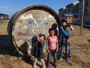 The huge barrel for soy sauce which had been loved