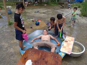 We had prepared play with water