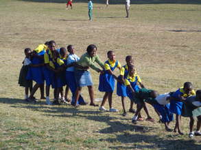 children playing outside