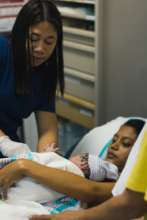 The midwife's job and her joy-the baby check-up