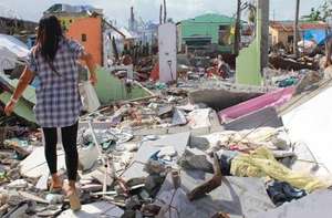 After the storm, Nerissa's birth center destroyed