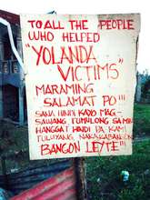 Bangon Leyte sign