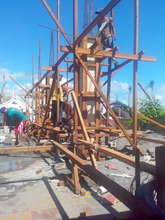 The new birth center going up in the disaster zone