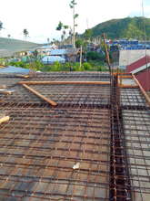 The roof is going on today....