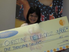 Christine and her scholarship
