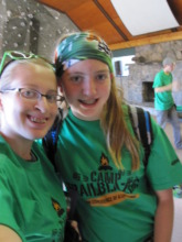 Amanda and friend from camp