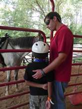 Horseback: Gaining up the courage of a first ride.