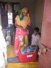 Member of a Self-Help Group with her Shop