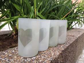 sandblasting process "hearts"