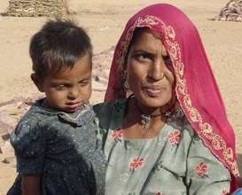 Radha bai and her son