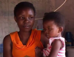 Nthabiseng with her daughter, Rethabile