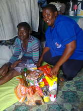 Vuyokazi and Nomawethu when she was bed ridden.