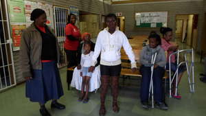 Vuyokazi and Nomawethu when she was able to walk.