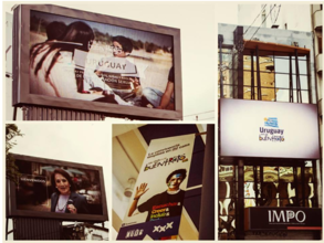 Advertisements in public places