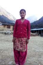 Hajari at her leisure near her home