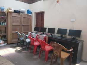 The computer Lab being set up at Keraunja School