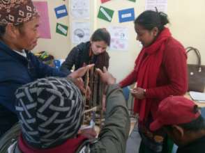 An interactive activity during the training