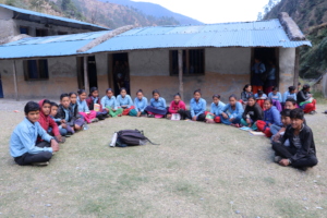 Girls Empowerment session participants at Bajura.