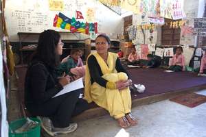 Sumi coaching a teacher