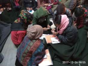 Teachers during a training activity