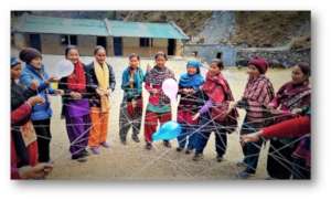 A girl empowerment training session , Bajura