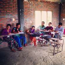 Teachers taking class