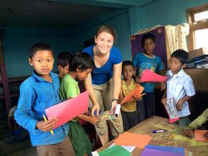 Volunteer teacher at Her Farm